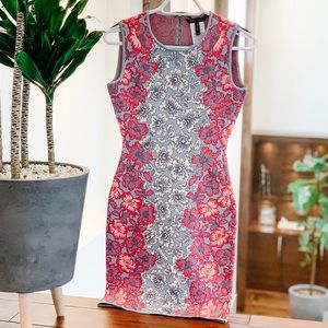 BCBG - floral print bodycon dress